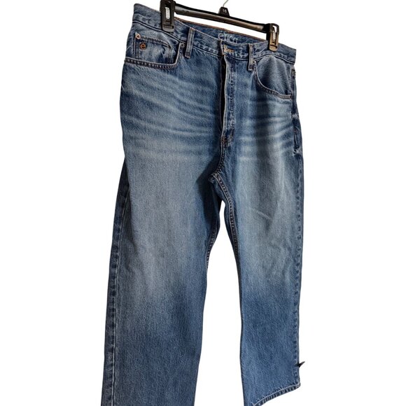 Etica Josie High Rise Cropped Jeans Size 32 Canyon NWT $126 Button Fly - Picture 11 of 13